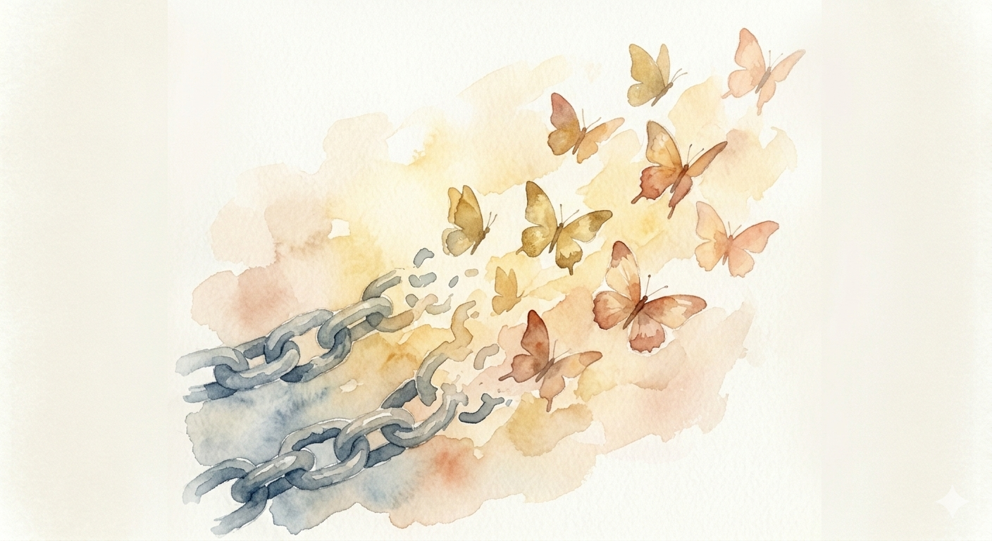 Loslaten wat je vasthoudt — dat is de doorbraak