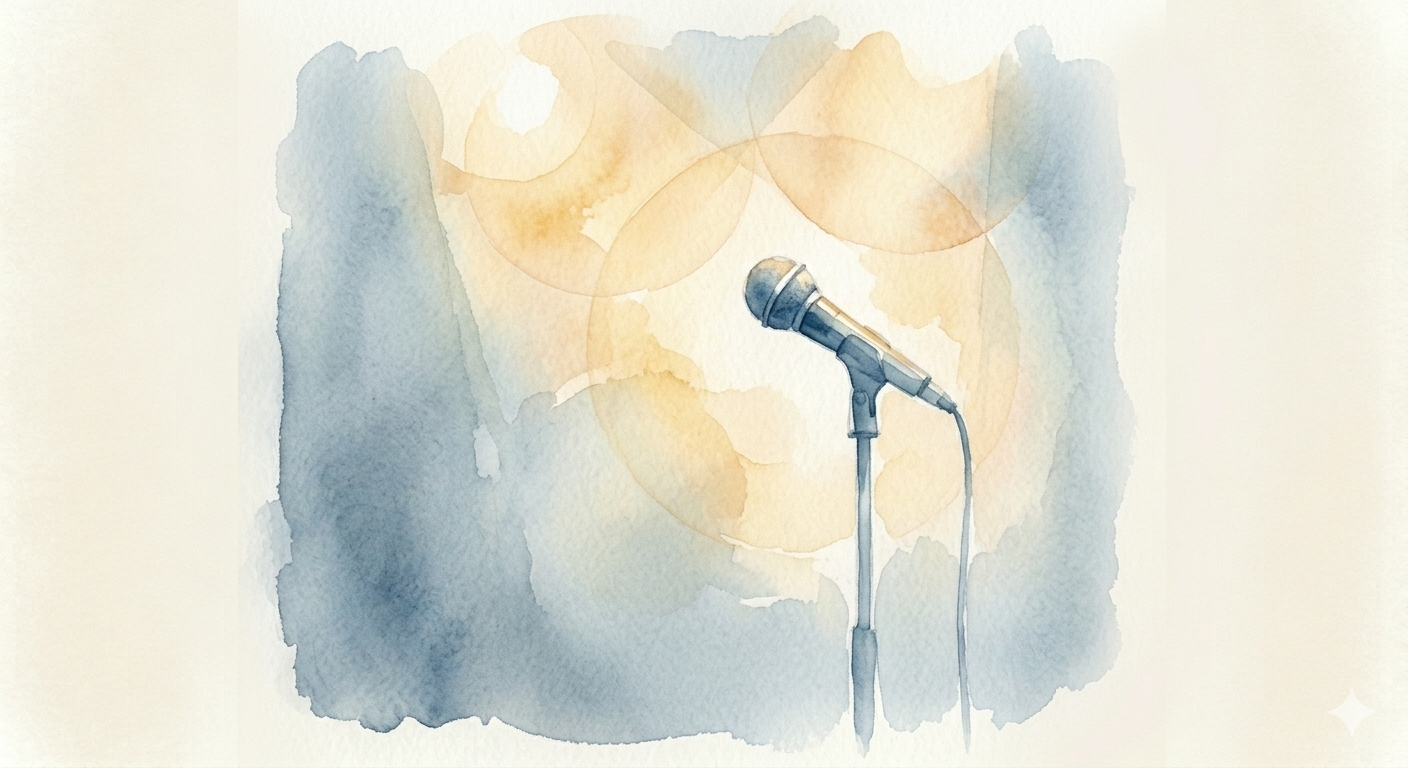 Het podium hoeft niet eng te zijn